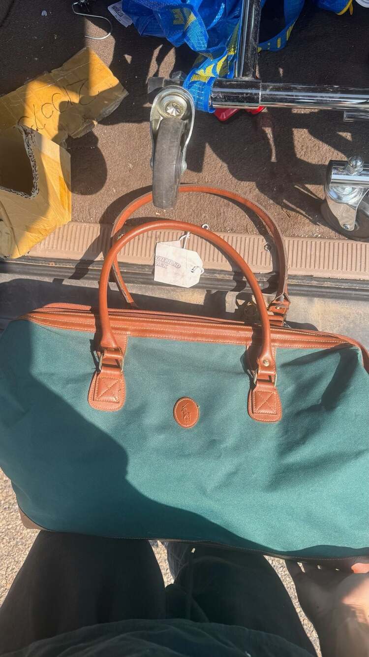Polo Ralph Lauren Vintage Green Canvas Duffle Bag